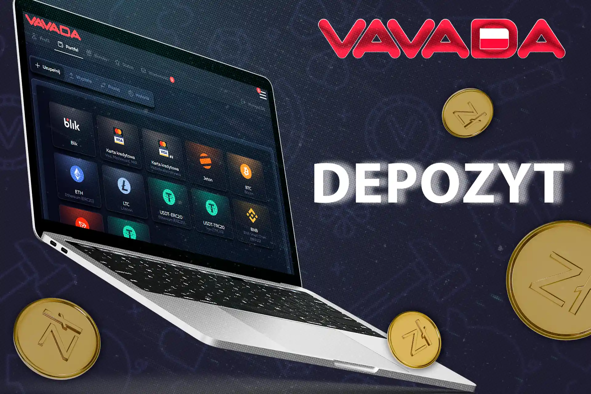 Zapoznaj się z procesem dokonywania wpłaty w kasynie Vavada