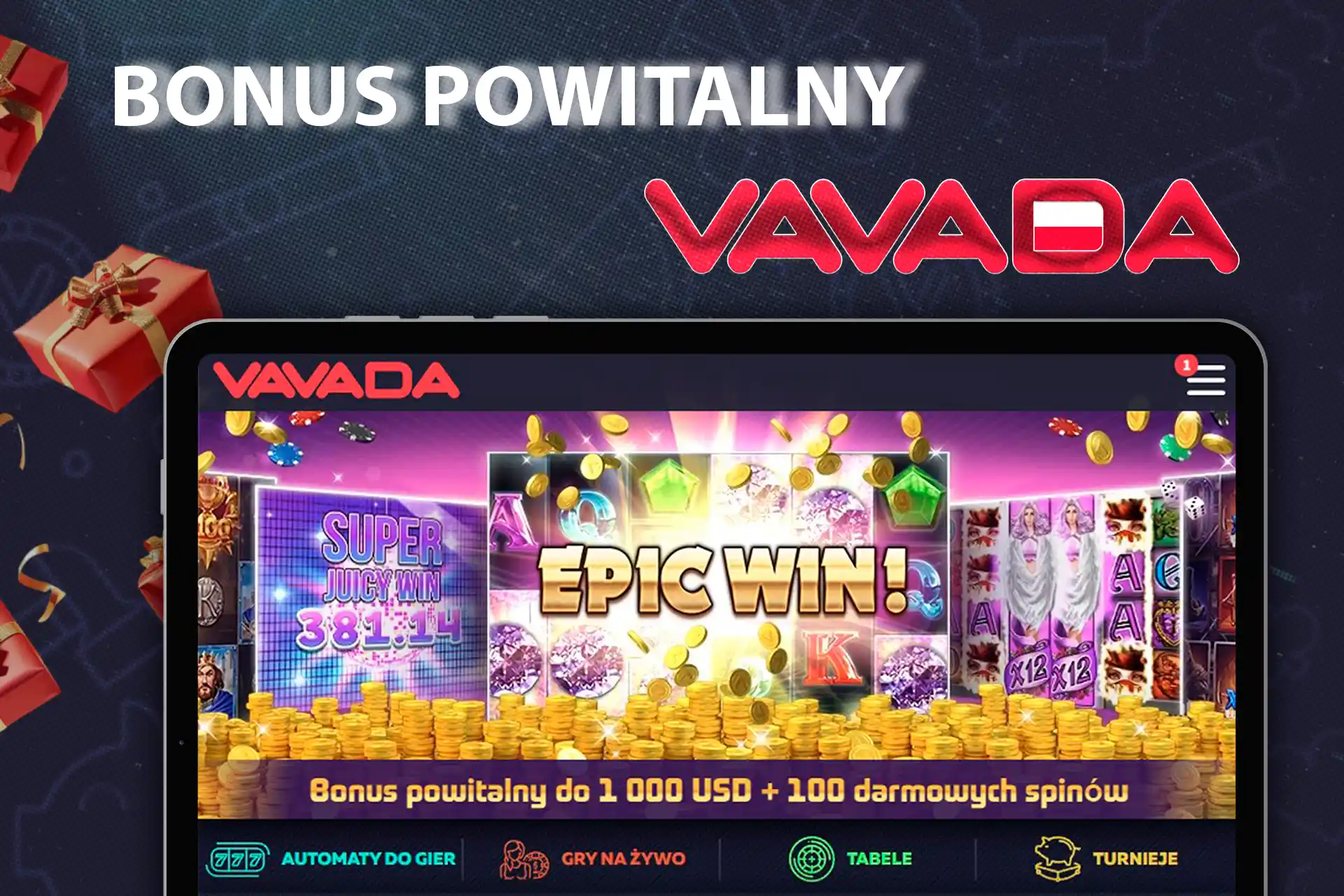 Odbierz swój bonus powitalny